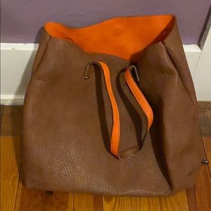 Leather free people tote
